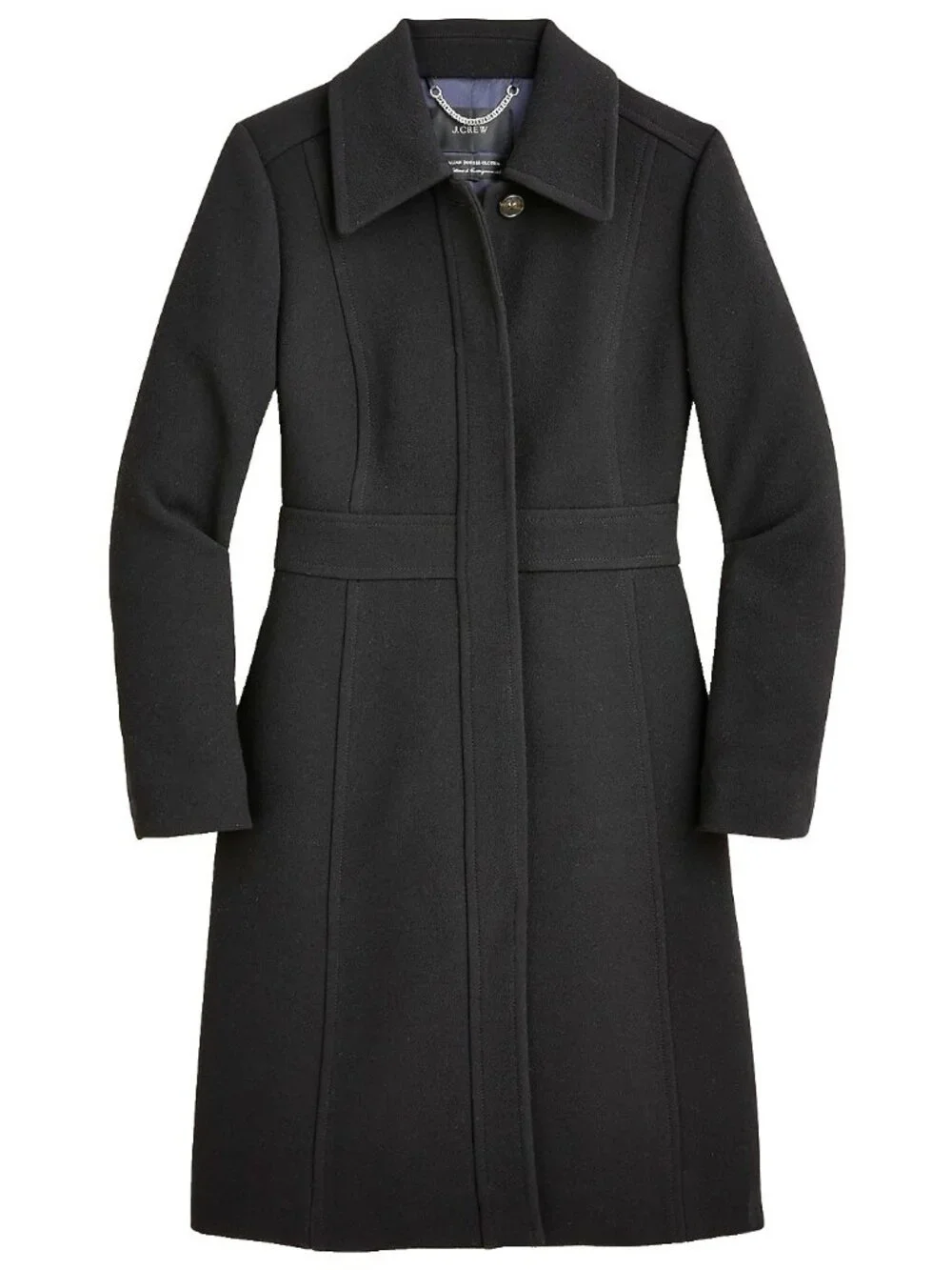 NWT J.Crew New Lady Day TopCoat in Black Italian Doublecloth Wool 2